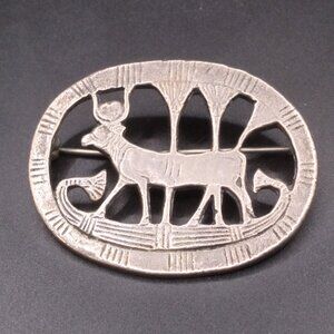 Vintage Sterling Silver 925 Metropolitan Museum Of Art Egyptian Revival Brooch